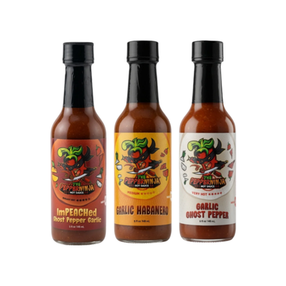 Fire & Heat Garlic Hot Sauce 3-Pack